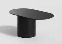 Столик Type овальный, основание D 29 см (черный)