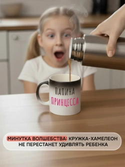 Кружка хамелеон с фотографией и своим принтом на заказ