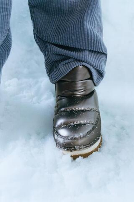 ZARA НЕЙЛОНОВЫЕ ЗИМНИЕ БОТИНКИ, СЕРЕБРЯНЫЙ