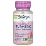 Solaray, Vital Extracts, куркума, 600 мг, 60 растительных капсул