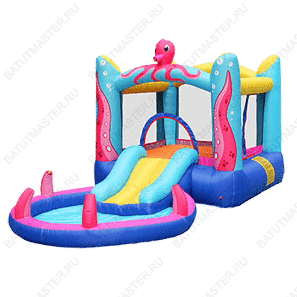 Батут для дачи, распродажа "Весёлый осьминожек" 3,8*2*1,7 м