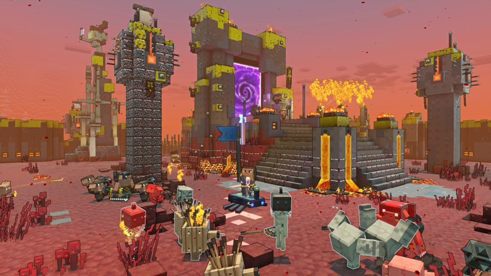 Minecraft Legends Deluxe Edition (картридж для Nintendo Switch, полностью на русском языке)