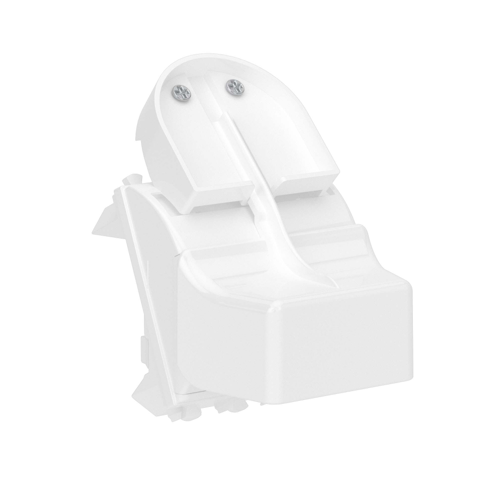 Адаптер для оптоволоконных разъемов 2хST модульный, c системой пломбировки "Avanti", "Белое облако", 2 модуля