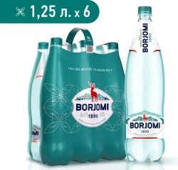 Вода минеральная Borjomi природная лечебно-столовая, 1,25 л