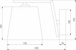 Бра Eurosvet Ozark 60149/1 латунь
