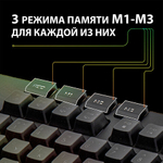 Клавиатура проводная игровая SONNEN KB-7700, USB, 104 клавиши + 10 программируемых клавиш, RGB, черная