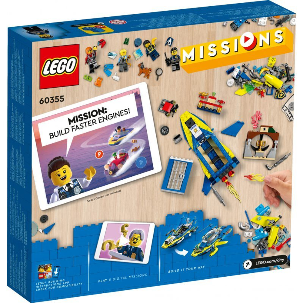 Конструктор LEGO City - Расследования водной полиции 60355