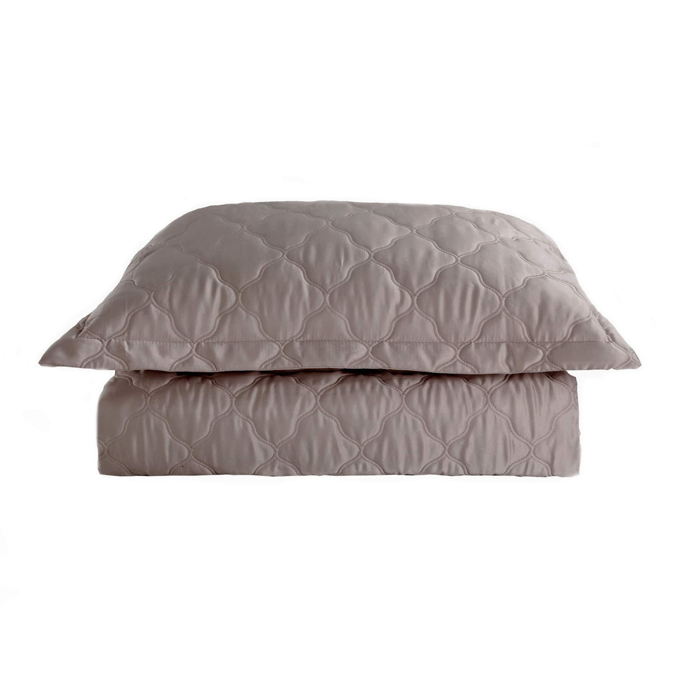 Покрывало 240x260 и 2 наволочки 50х70 Sofi De MarkO Одри кофейное