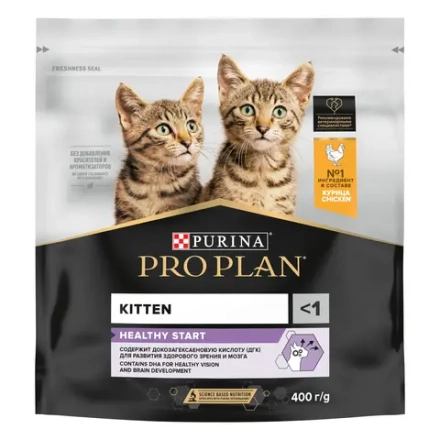 Корм сухой для котят ProPlan курица 400г