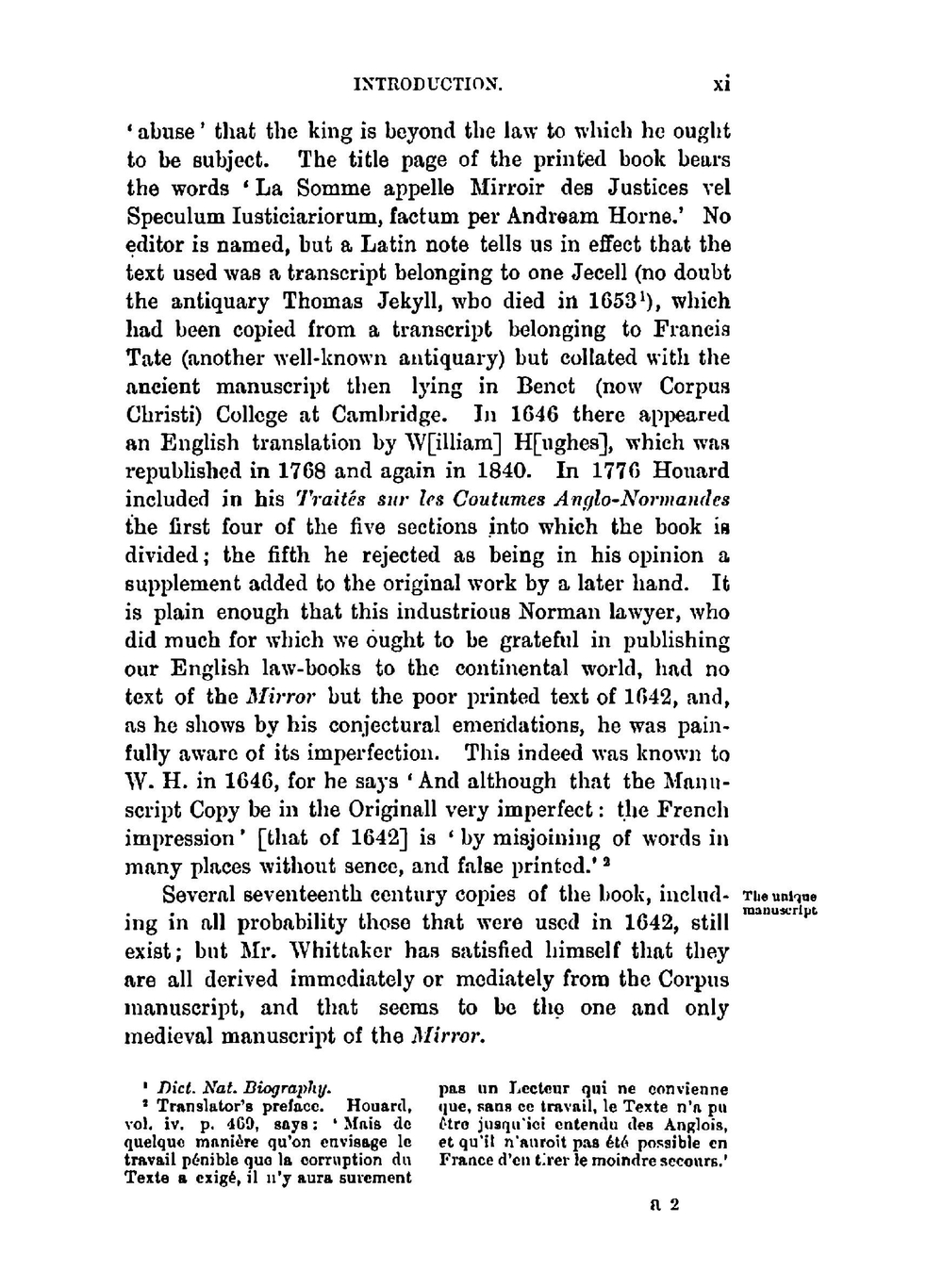 The Mirror of Justices | Horne Andrew
