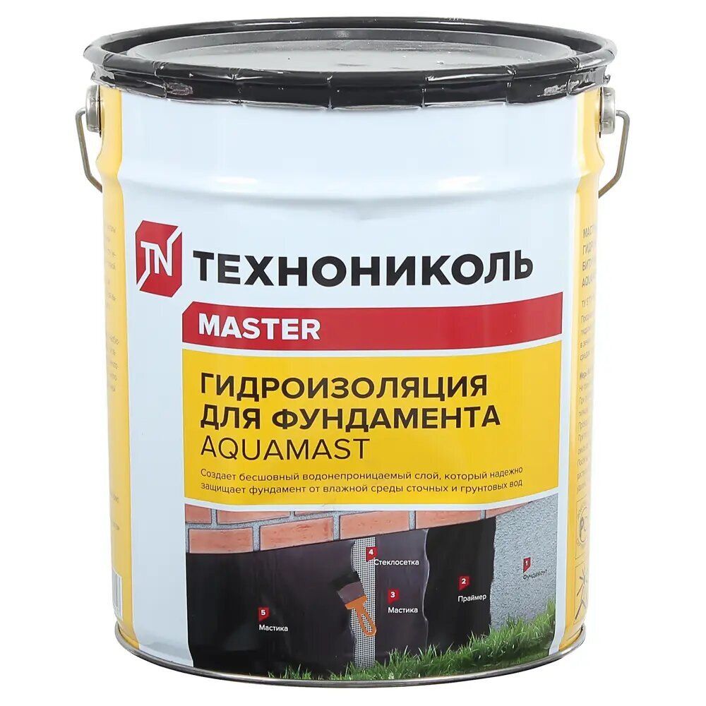Мастика битумная 16кг/18л Технониколь