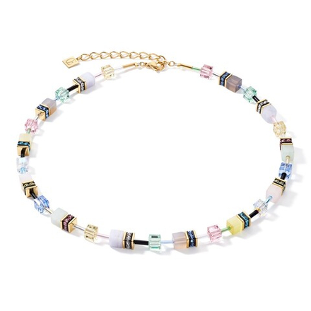 Колье Coeur de Lion 4905/10-1566 цвет мультиколор, жёлтый, голубой