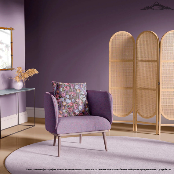 Гобелен &quot;Тюльпаны сиреневый&quot; | ш.160 см | 350 г/м² | полиэстер 51%/хлопок 49%