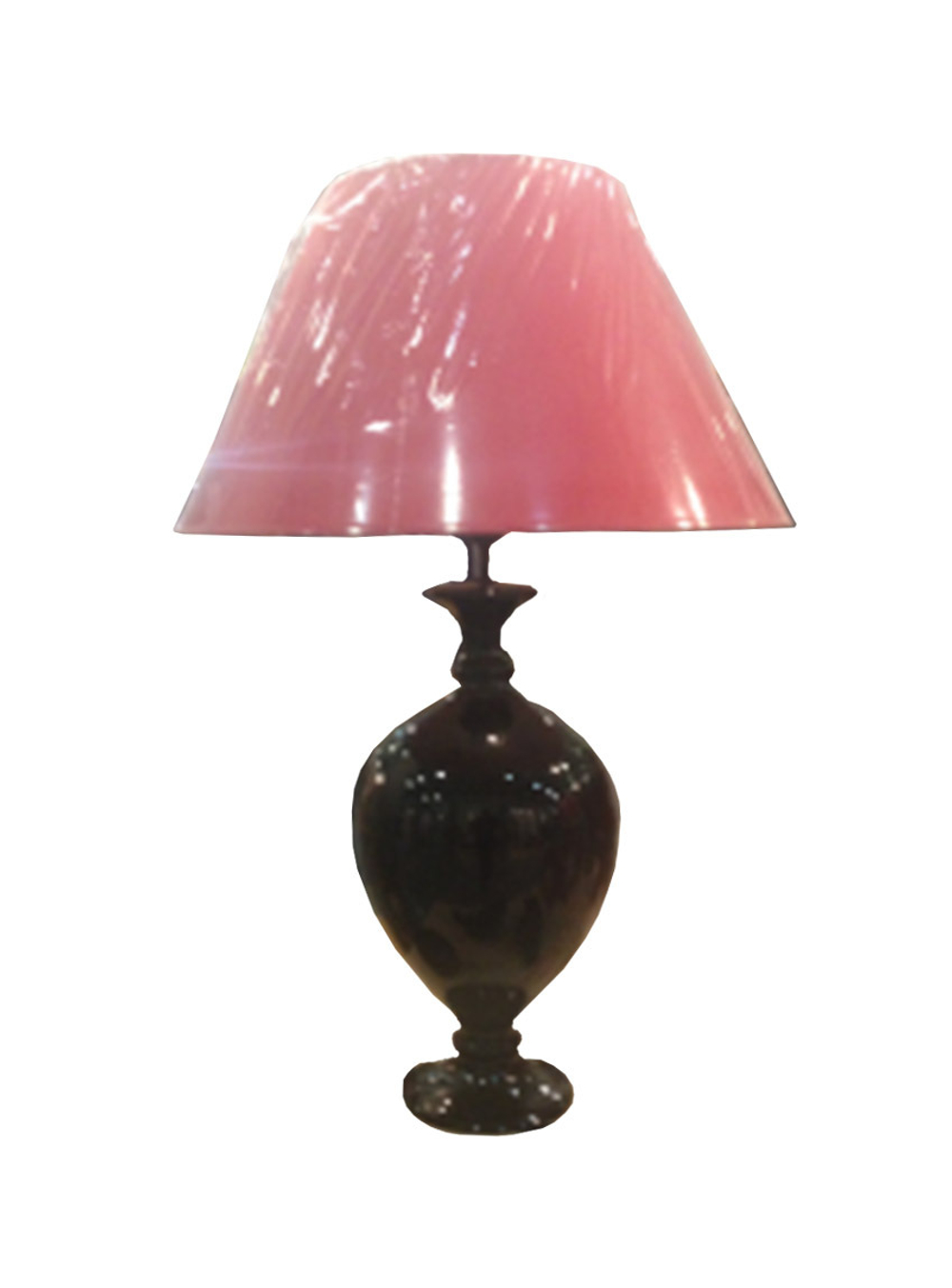 Элитная лампа настольная Monsan черная с красным абажуром от Antonio Rosa