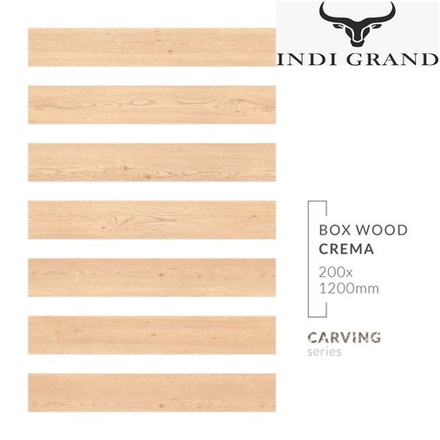 Керамогранит Carving 20x120cm GVT Box Wood Crema
