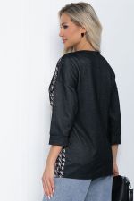 Джемпер Глория (графит/розовый) Б12198-30 LT Collection