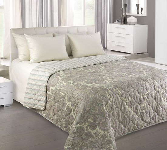 Покрывало стеганое Пейсли перкаль 260х210 см