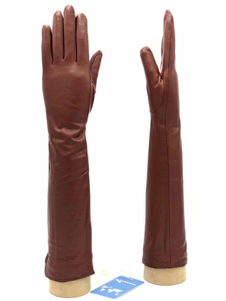 Перчатки длинные на шерстяной подкладке