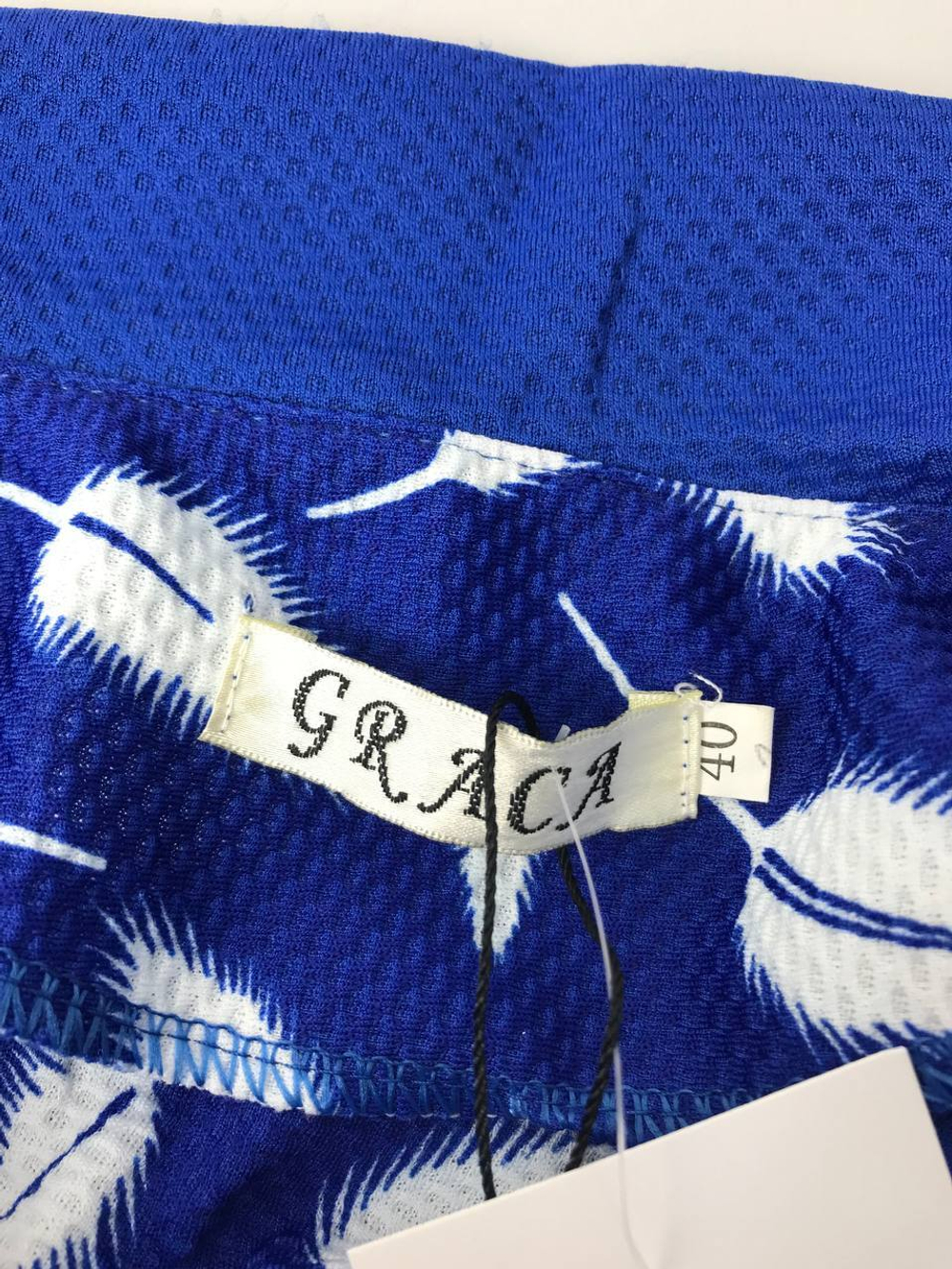 Платье синее с белыми перьями 40 размер, новое