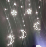 Гирлянда занавес Месяц и звезда 6х6