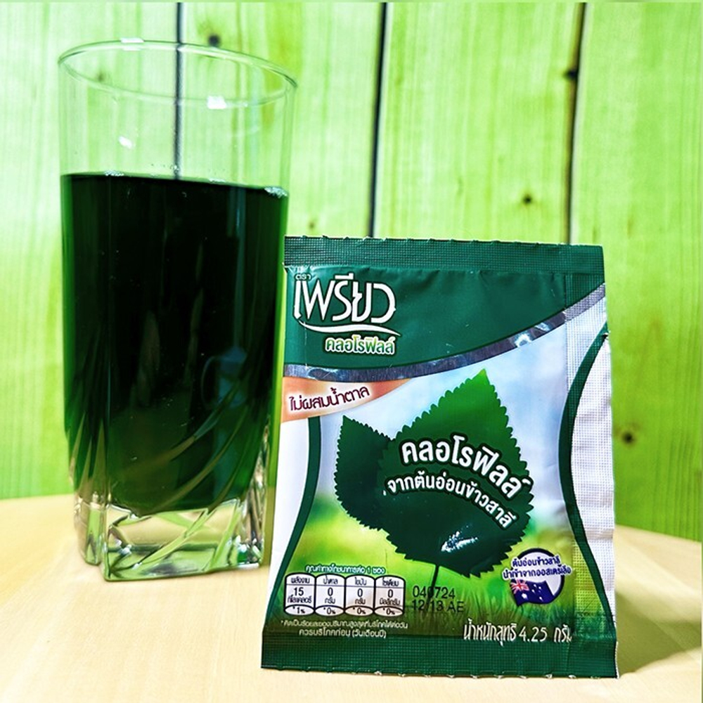 Хлорофилл натуральный, чистый, в порошке, Preaw Brand, 4,25г