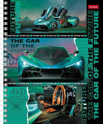 Тетрадь 48л А5ф клетка на гребне, ассорти "В мире авто" (Хатбер)