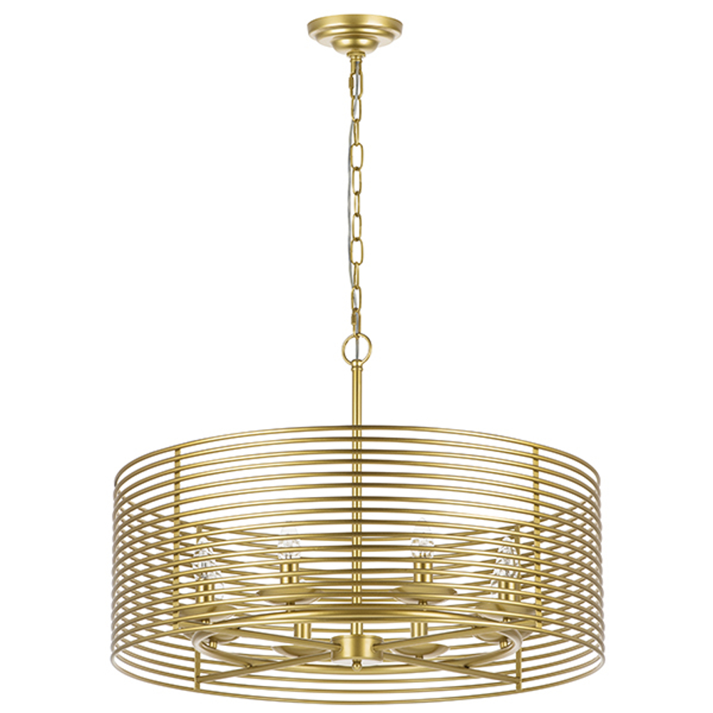 728083 Люстра ZETA 8х40W E14 ЗОЛОТО