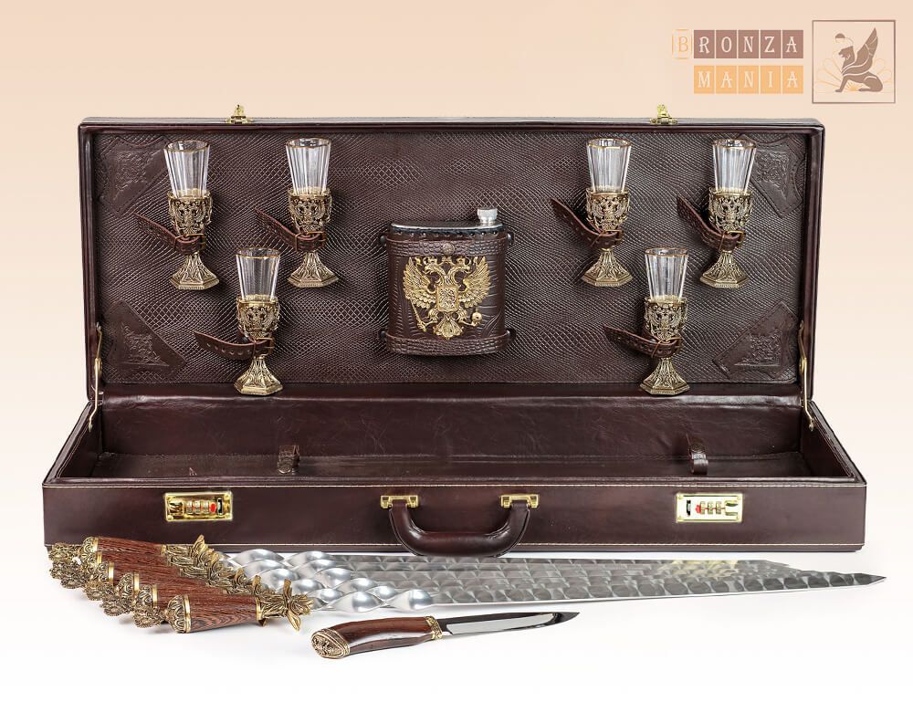 шампуры Гербовые - подарочный набор