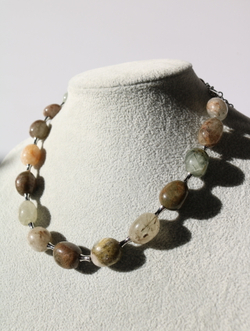 Чокер из рутилового кварца "Солнечные нити"