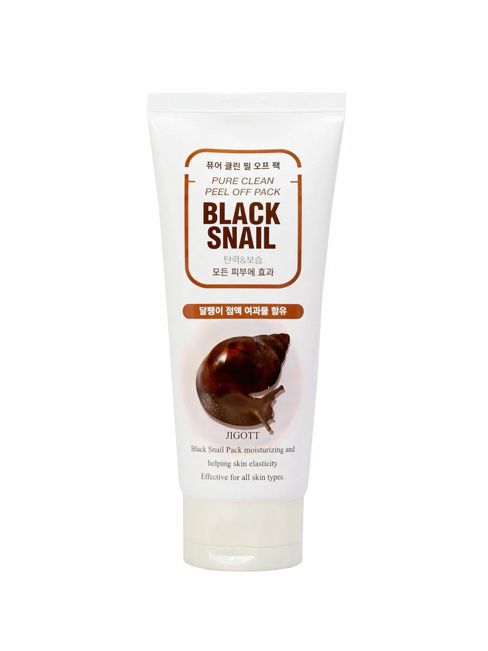 Маска-пилинг для лица Jigott Black Snail Pure Clean Peel Off Pack с муцином улитки 180 мл