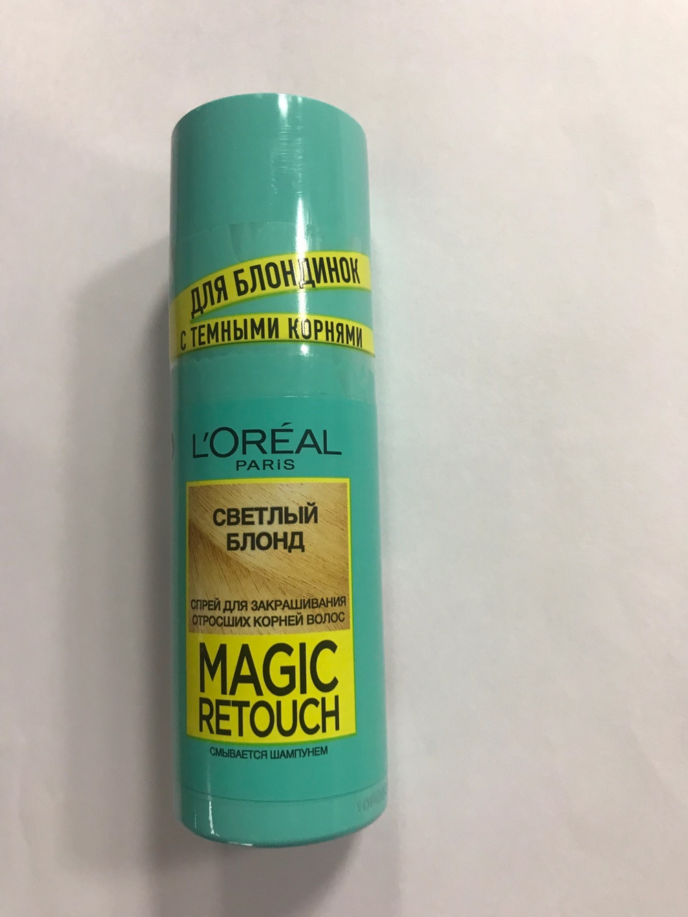 L'Oreal Paris Спрей Magic Retouch, тонирующий, для закрашивания отросших корней и седины, Светлый блонд, 75 мл