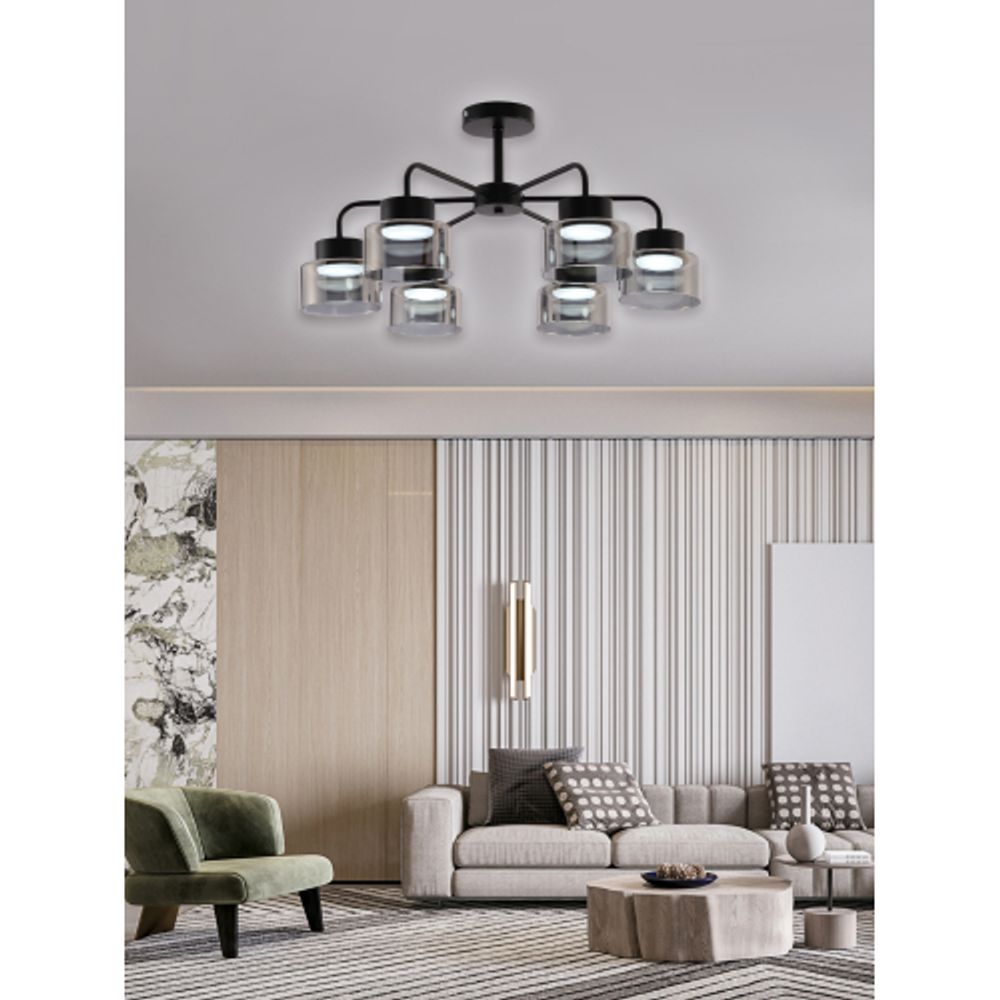 Люстра Rivoli Marsha 9193-306 6хGX53 15 Вт модерн | Rivoli