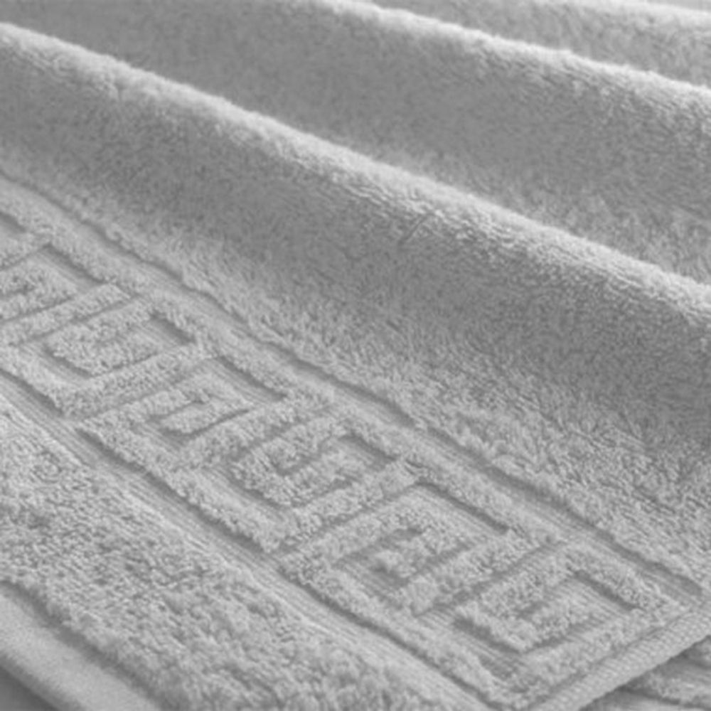 Полотенце махровое "П37. СВЕТЛО-СЕРЫЙ", 100% хлопок, Туркмения.