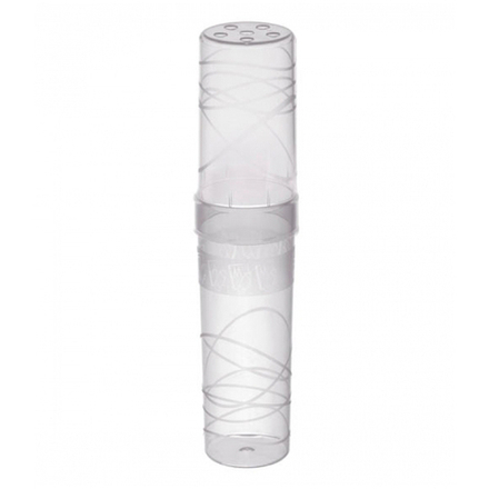 Пенал-тубус, 195*45 СТАММ "Crystal", пластик, прозрачный