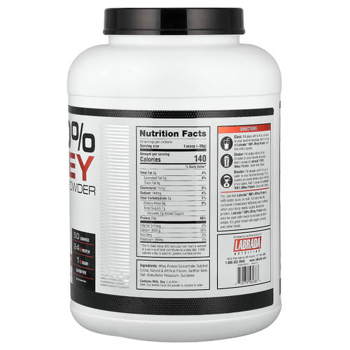 Labrada Nutrition, 100% порошок из сывороточного протеина, со вкусом шоколада, 1875 г (4,13 фунта)