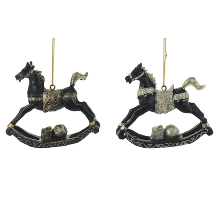 GAEM Украшение новогоднее "Лошадка-качалка", L8,5 W2 H7 см, 2в.