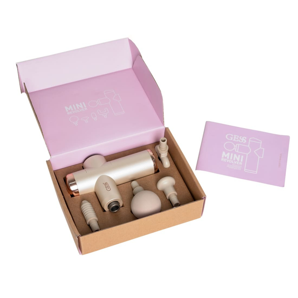 Массажный пистолет беспроводной Mini Revolver (бежевый)