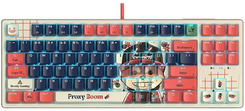 Клавиатура Bloody AT87 Proxy Boom белый