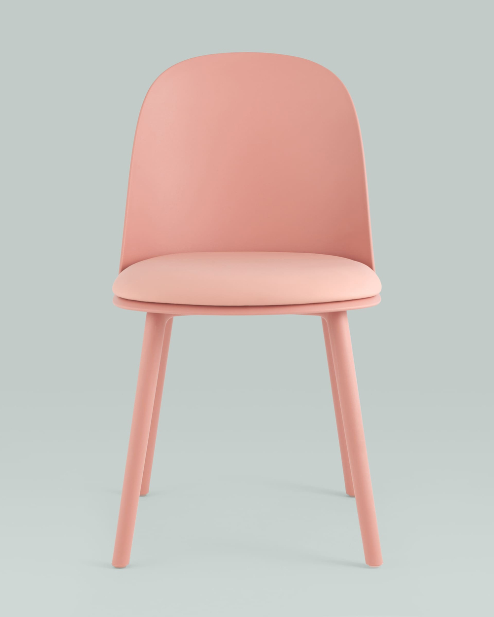 Стул Fog с подушкой пластик пыльно-розовый