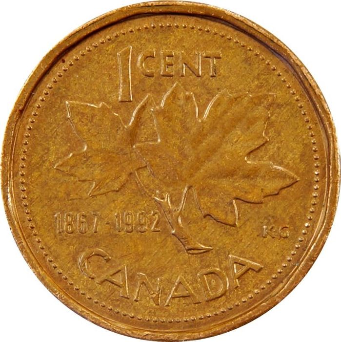 1 цент 1992 Канада «125-летие канадской конфедерации»