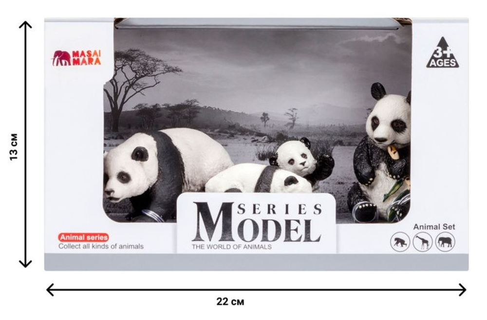 Игровой набор Masai Mara Мир диких животных: семья панд