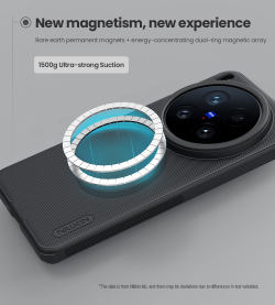Чехол противоударный от Nillkin c поддержкой MagSafe для Vivo X200 Ultra, серия Super Frosted Shield Pro Magnetic Case