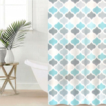 Штора для ванной 180*200см с утяжелителем, полиэстер "Плитка 054"