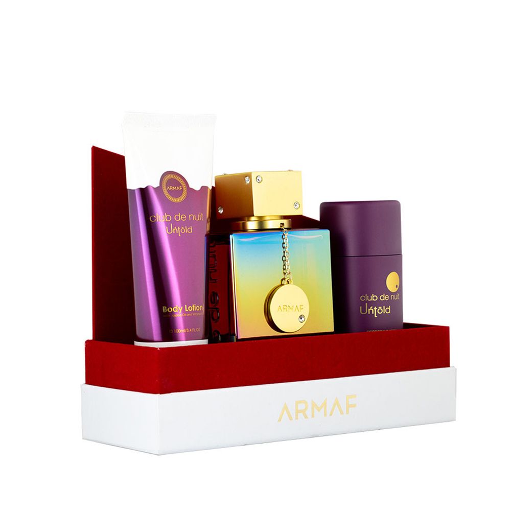 Armaf Club de Nuit Untold EDP 105 ml + DST 75 g + BL 100 ml (unisex) 1 St.