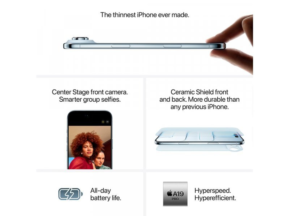 Смартфон Apple iPhone Air 1TB eSIM Light Gold