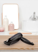 Фен электрический BBK BHD1608I Compact черный/фиолетовый