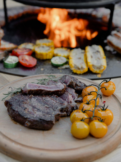 Дровяной гриль-стол Elbrus Grill Тибет 1000 (диаметр стола 1620 мм)