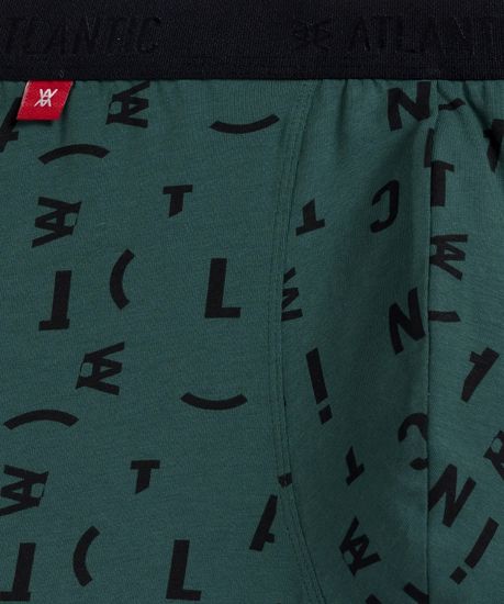 Трусы мужские боксеры (3шт), Atlantic 3MH-182, темно-зеленый + черный + графитовый