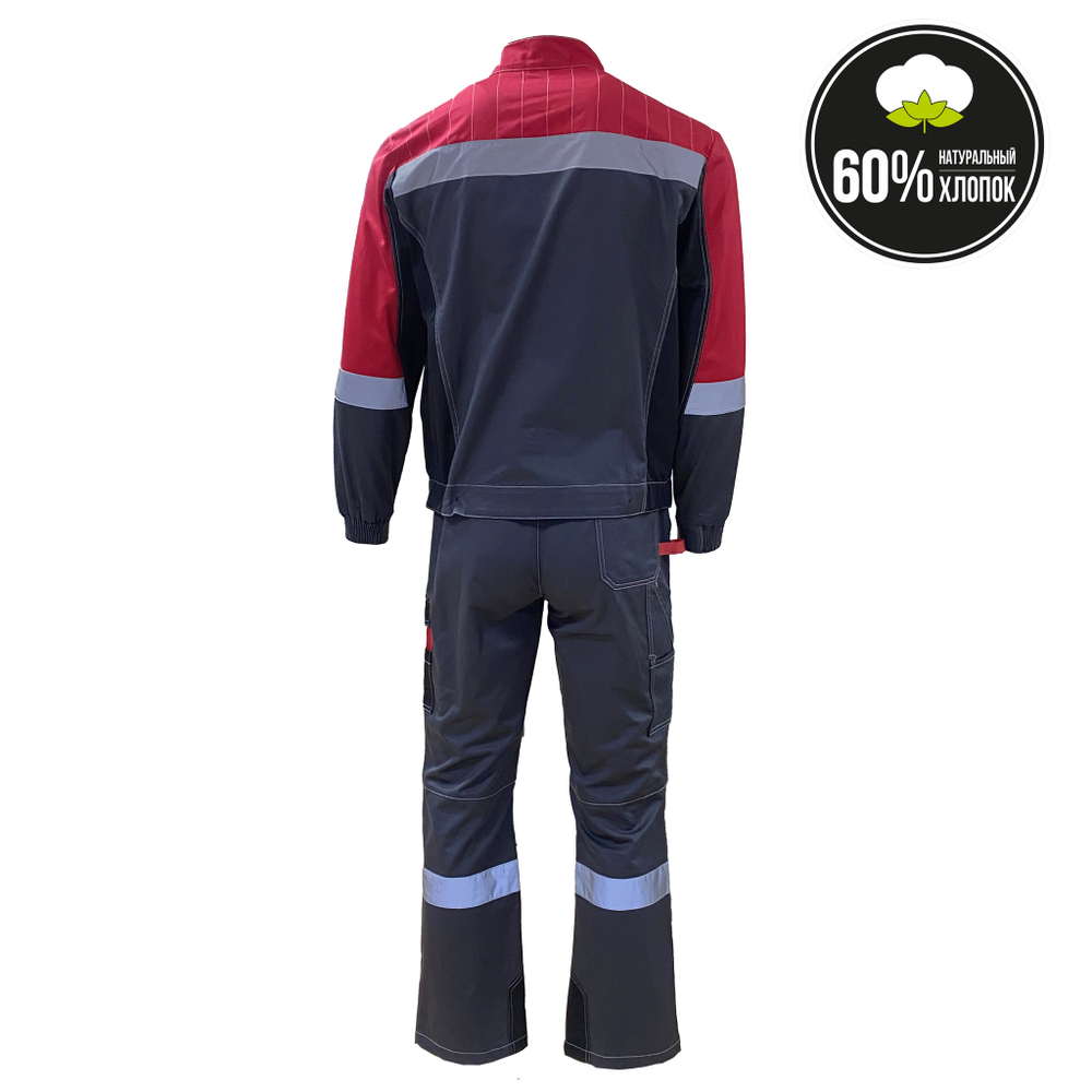 Костюм мужской (комплект) ФОРМУЛА  т/сер чёрн кр(44-46) 170-176