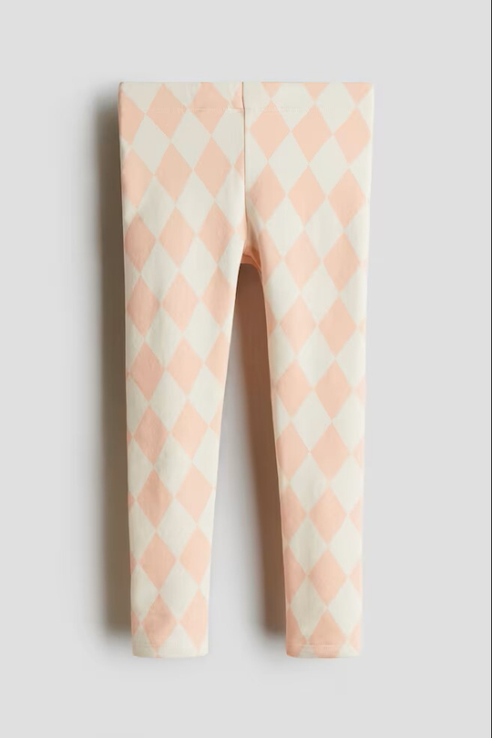 H&M Хлопковые легинсы, персиковый